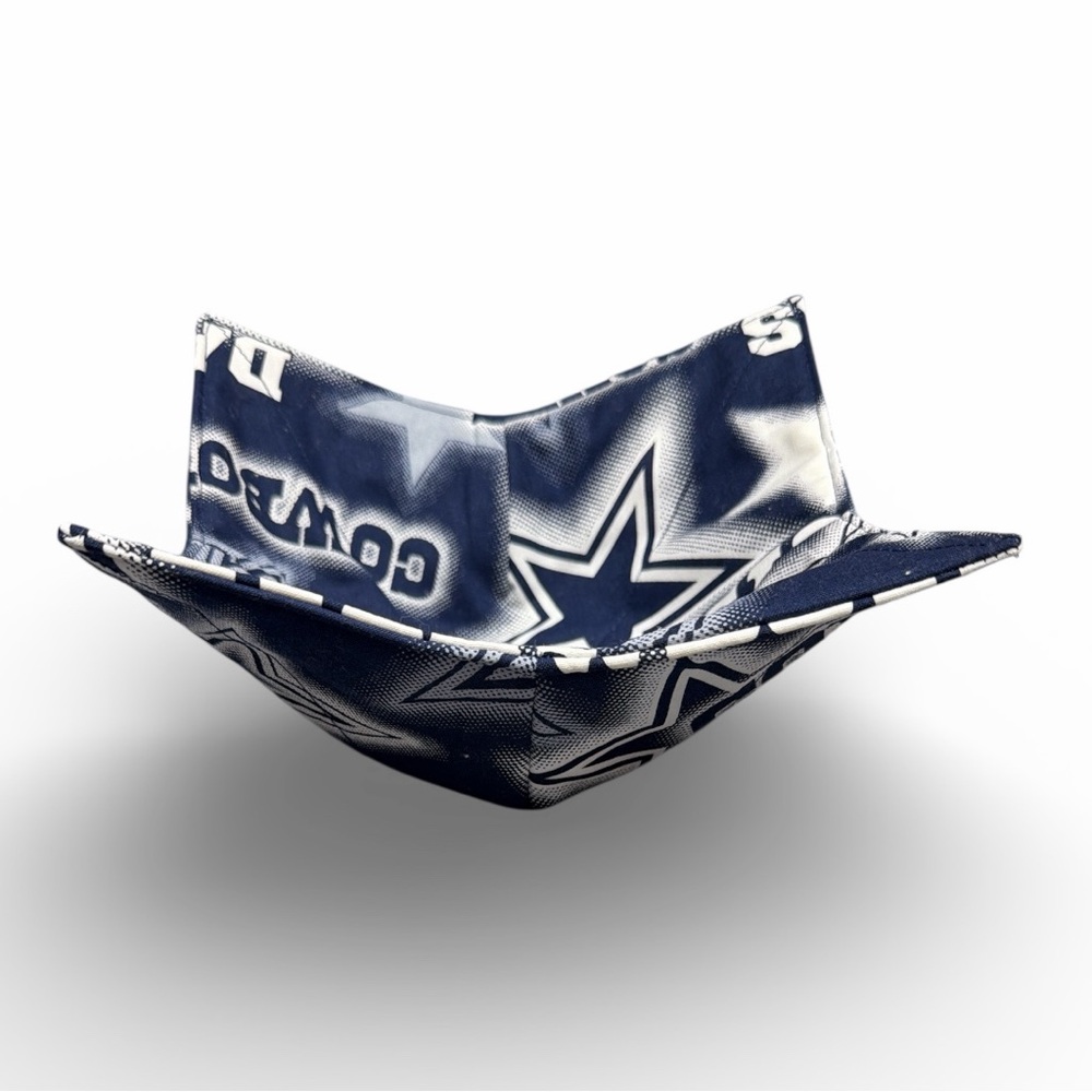 Hand Crafted Bowl Cozy Bowl Holder Microwavable  Cotton NFL Dallas Cowboys